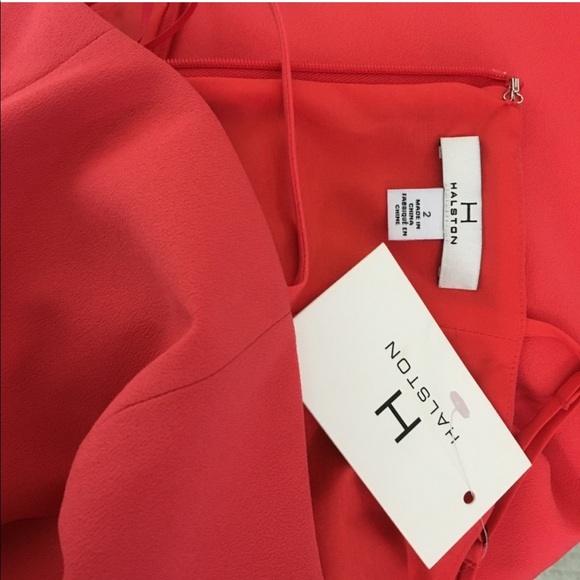 HALSTON HERITAGE NOTCH MAXI DRESS @1164 - Picture 3 of 8